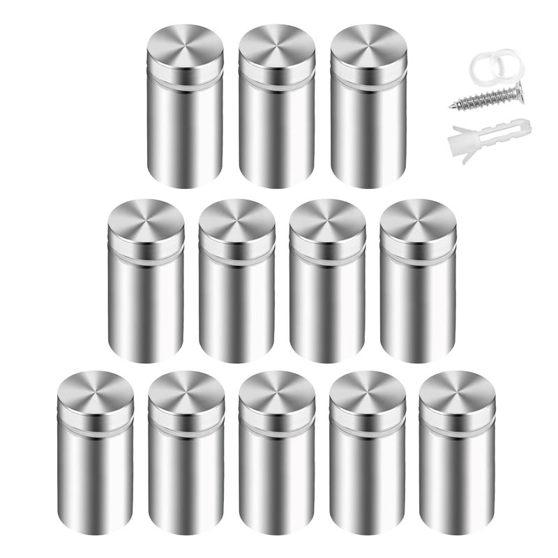 anpiwshjo Standoff Screws & Mounts for Acrylic Signs - Metal Standoffs (0.5x1 in) - Image 1
